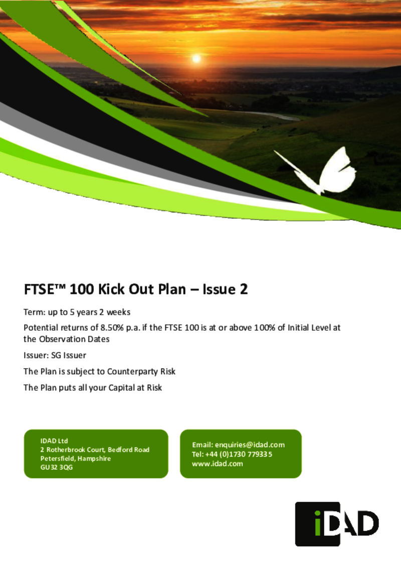 iDAD Societe Generale FTSE™ 100 Kick Out Plan – Issue 2