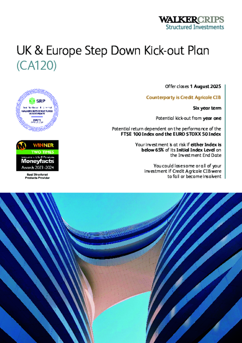Walker Crips UK & Europe Step Down Kick-out Plan (CA120)