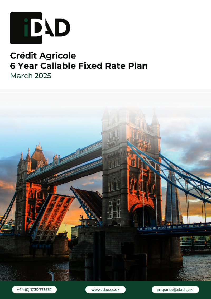 IDAD Credit Agricole 6 Year Callable Fixed Rate Plan - March 2025