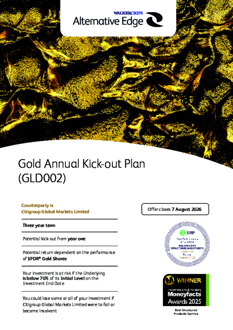 Walker Crips Gold Annual Kick-out Plan (GLD002)