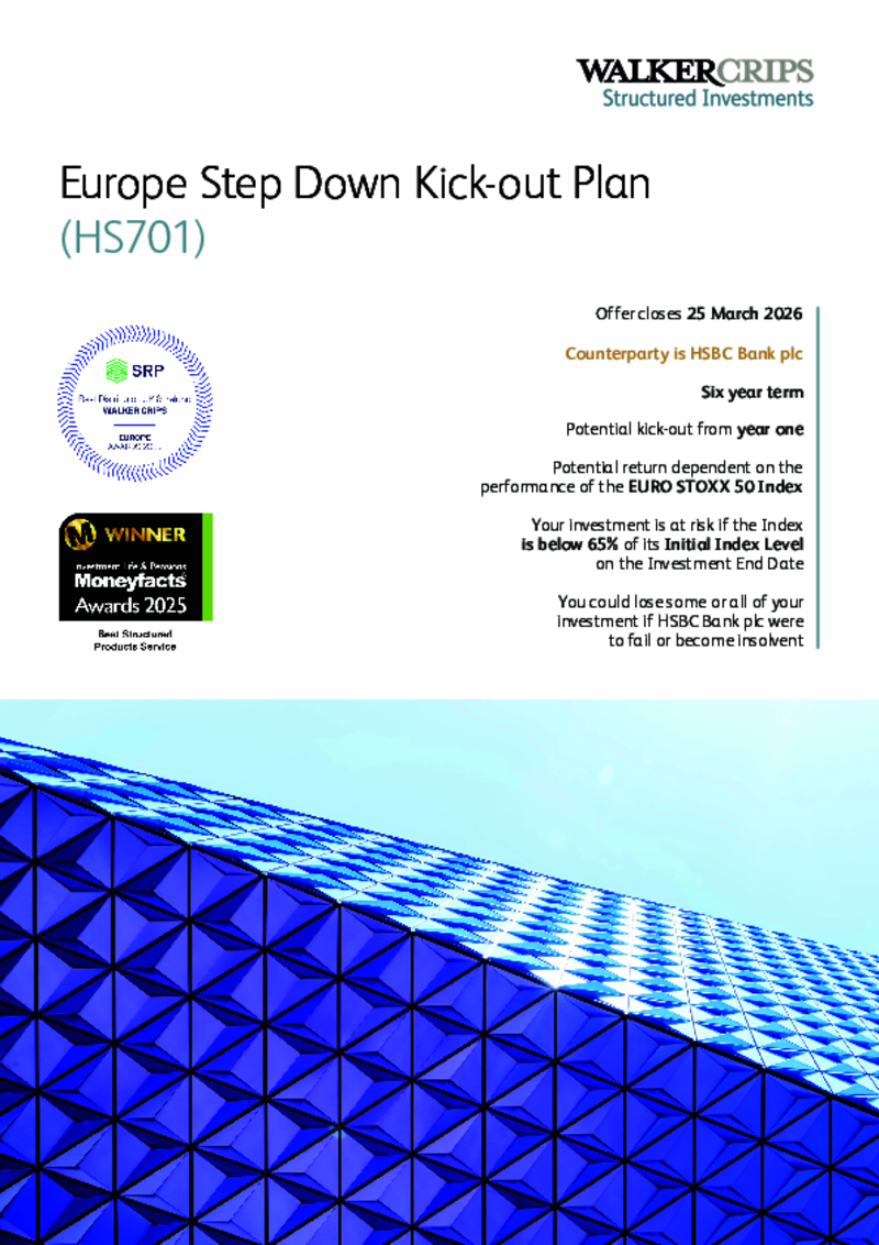 Walker Crips Europe Step Down Kick-out Plan (HS701)