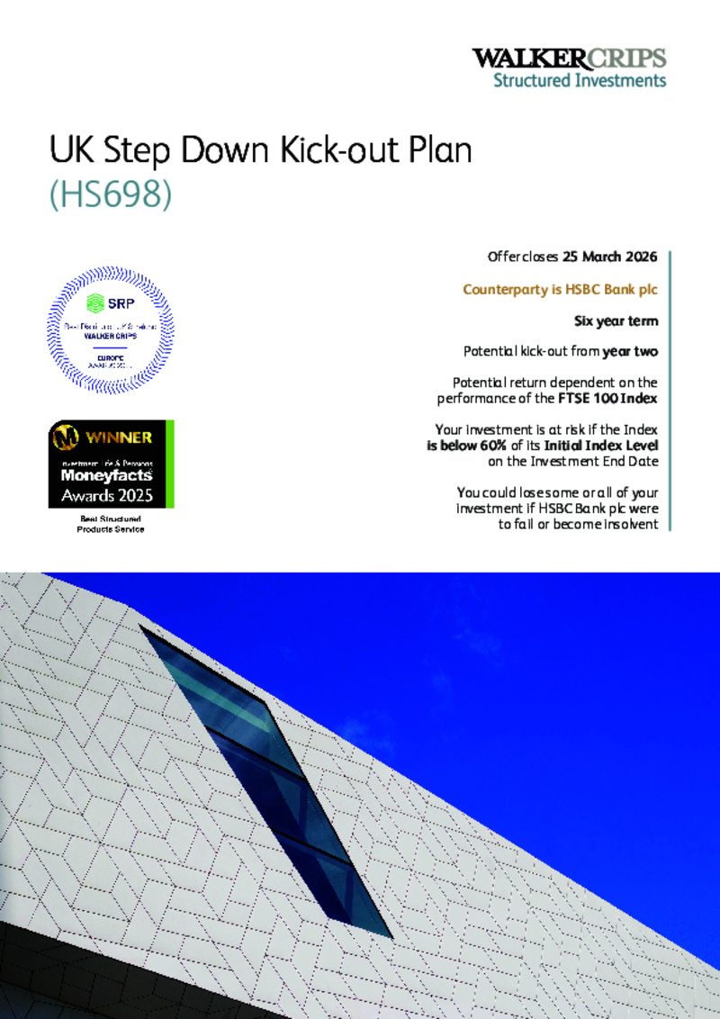 Walker Crips UK Step Down Kick-out Plan (HS691)