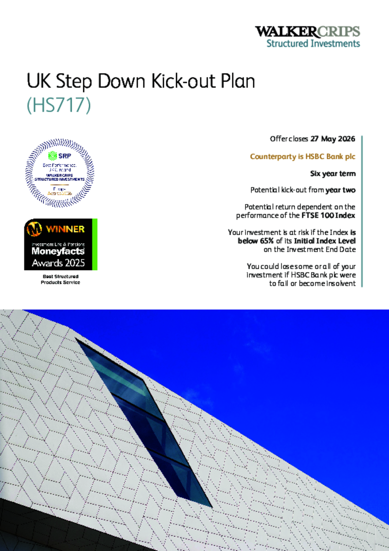 Walker Crips UK Step Down Kick-out Plan (HS717)