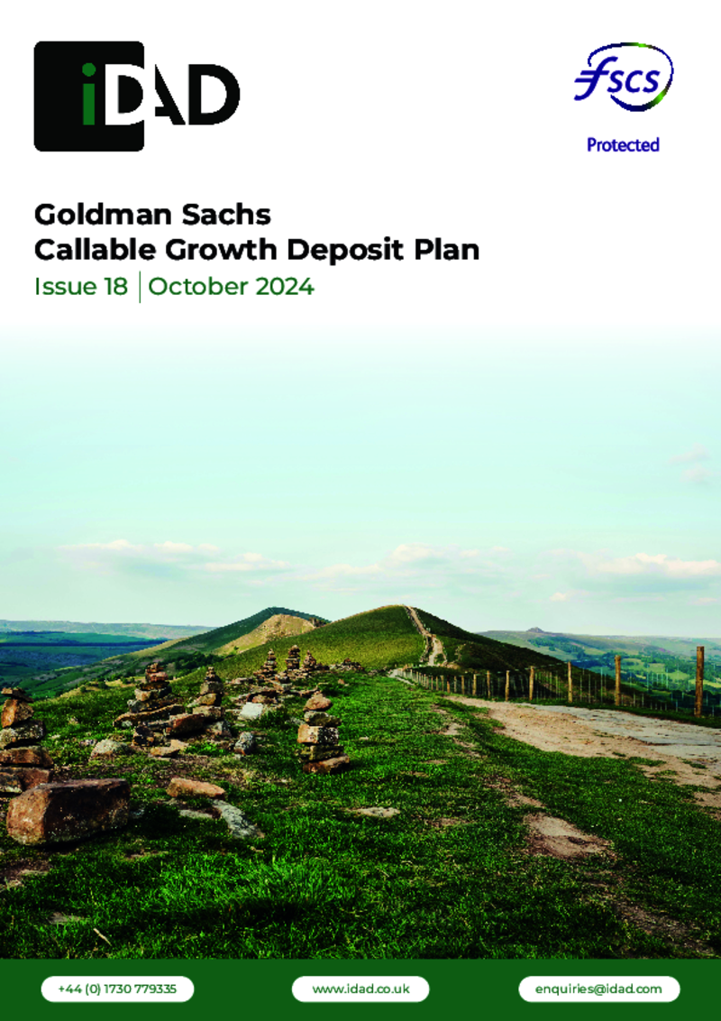 IDAD Goldman Sachs Callable Growth Deposit Plan Issue 18 - October 2024