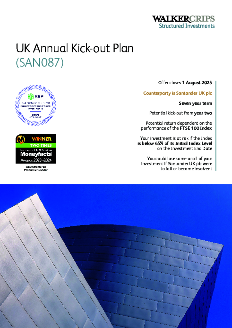Walker Crips UK Annual Kick-out Plan (SAN087)