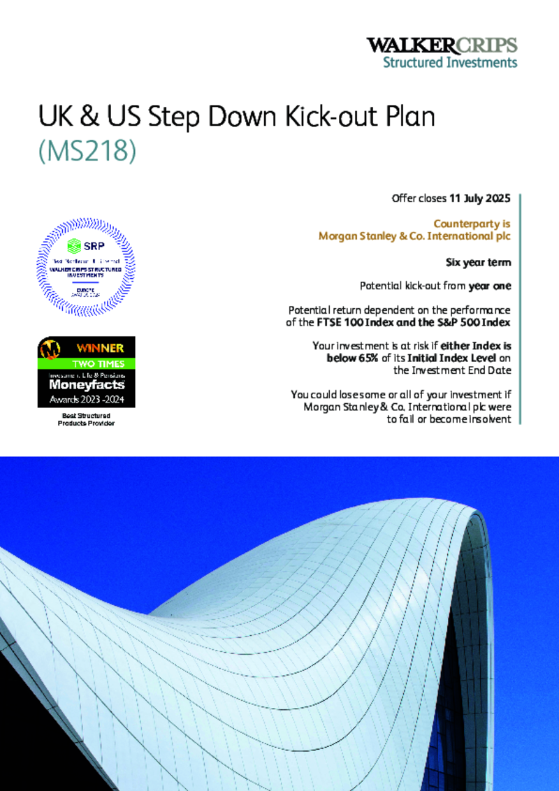 Walker Crips UK & US Step Down Kick-out Plan (MS218)