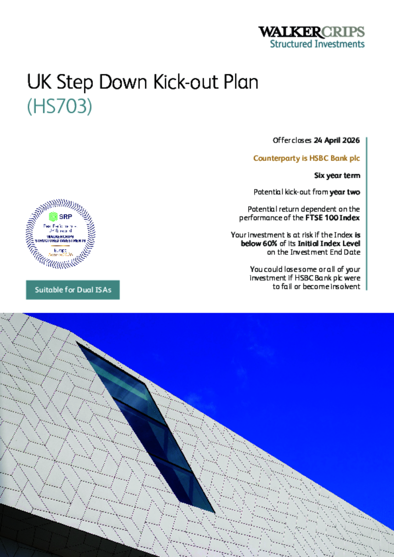 Walker Crips UK Step Down Kick-out Plan (HS688)