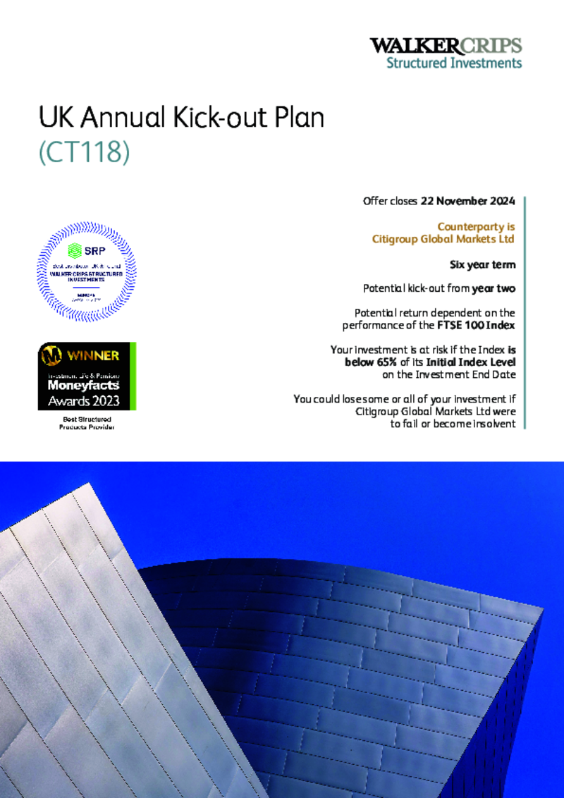 Walker Crips UK Annual Kick-out Plan (CT118)