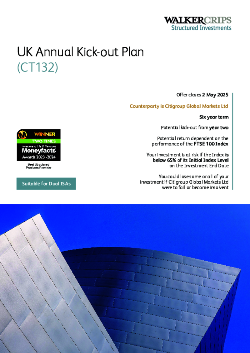 Walker Crips UK Annual Kick-out Plan (CT132)