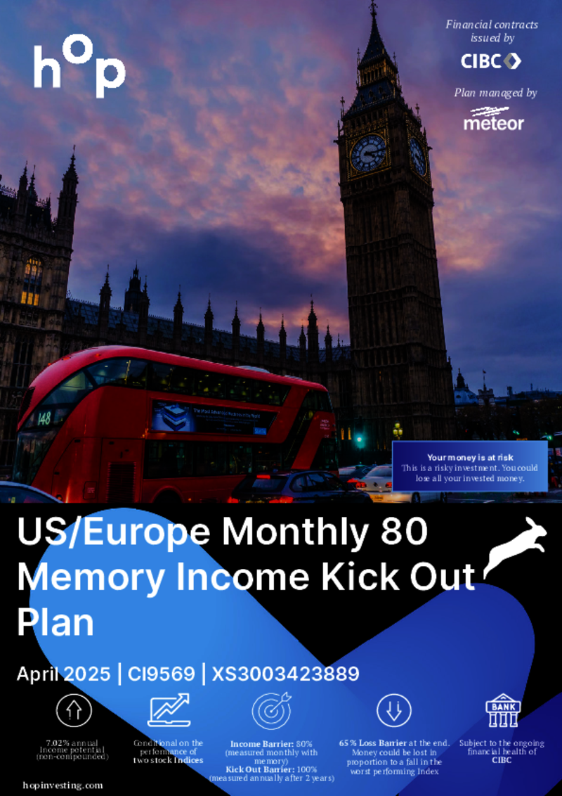 hop investing US/Europe Monthly 80 Memory Income Kick Out Plan April 2025 - CI9569