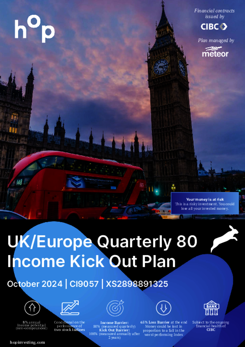 hop investing UK/Europe Quarterly 80 Income Kick Out Plan October 2024 - CI9057