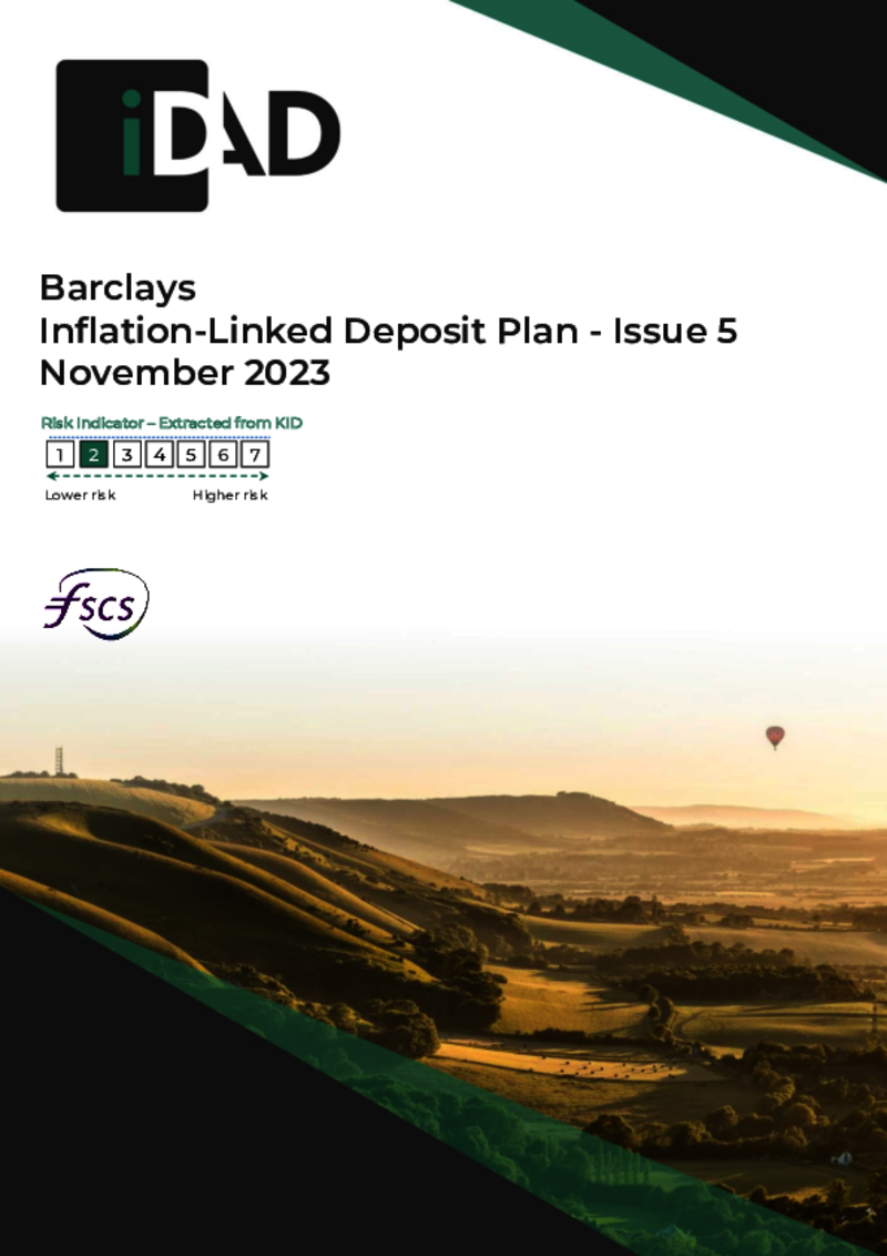 IDAD Barclays Inflation-Linked Deposit Plan – Issue 5  November 2023 