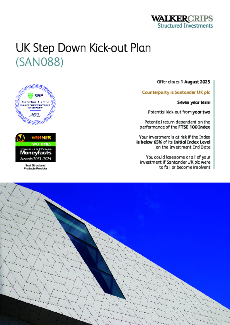 Walker Crips UK Step Down Kick-out Plan (SAN088)