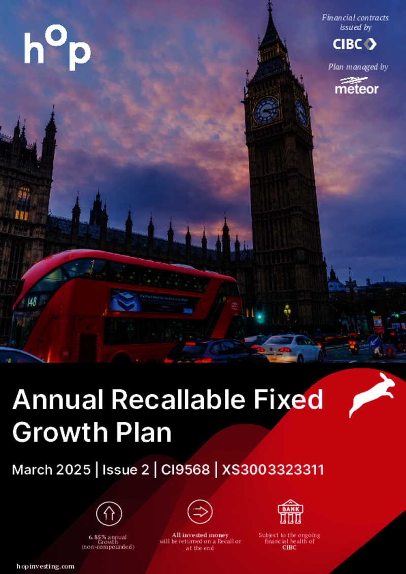 hop investing Annual Recallable Fixed Growth Plan March 2025 (Issue 2)  - CI9568