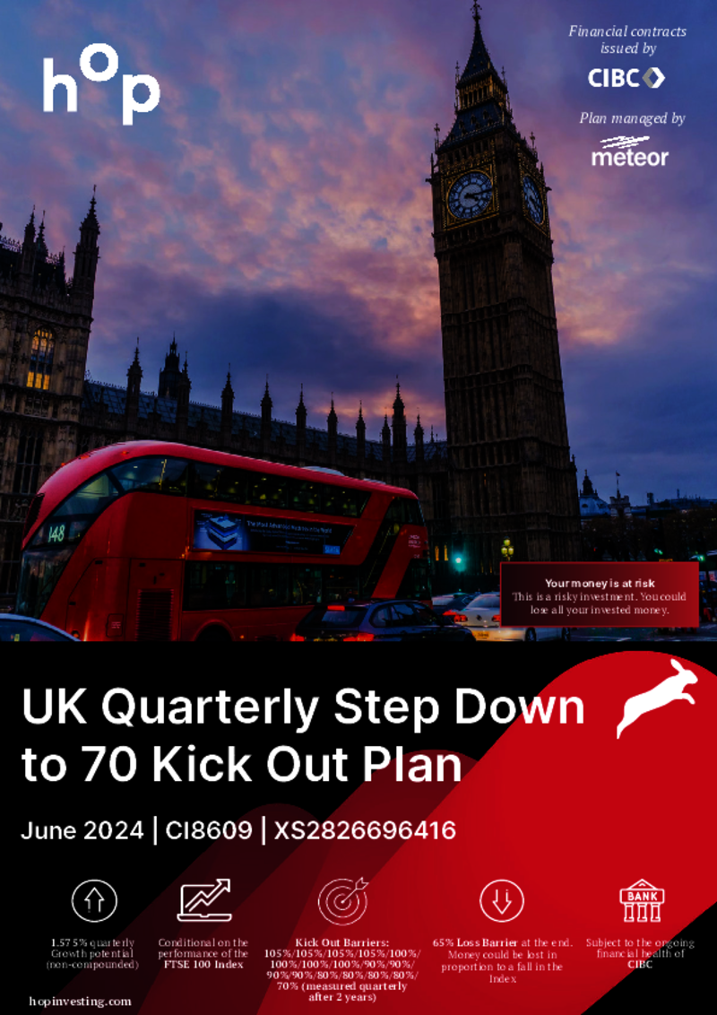 hop investing UK Quarterly Step Down to 70 Kick Out Plan June 2024 - CI8609