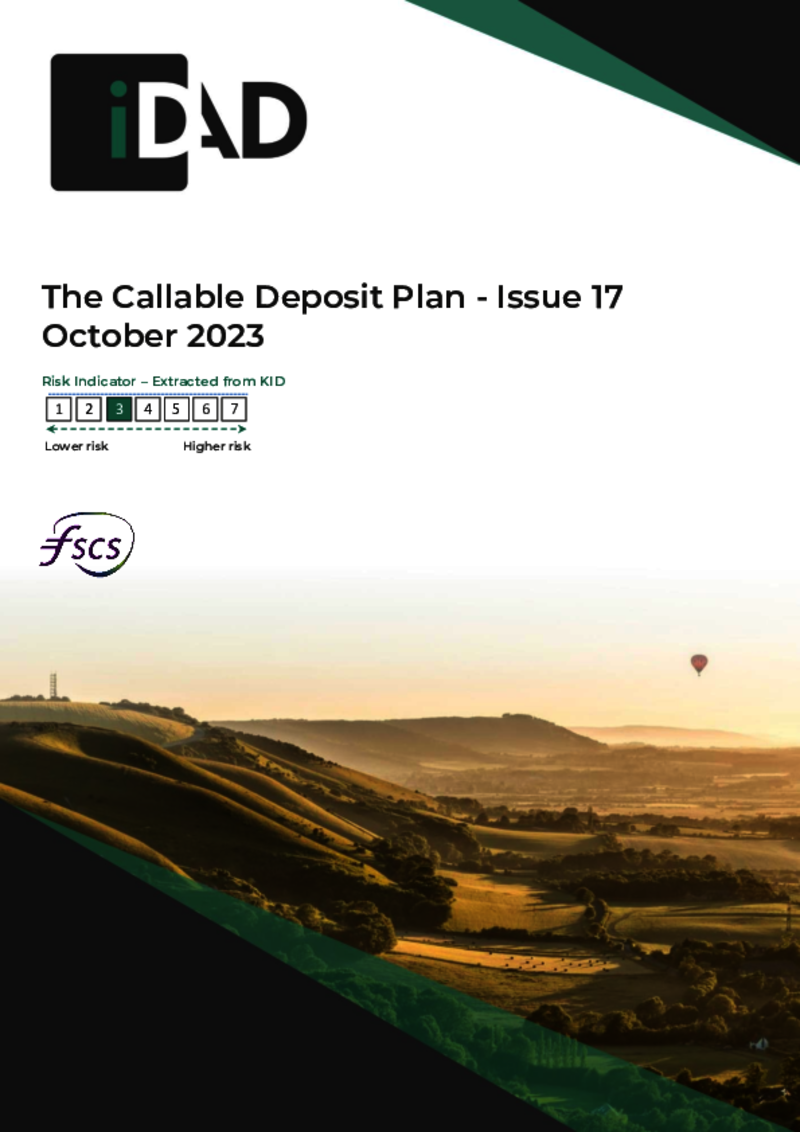 iDAD The Callable Deposit Plan Issue 17 - October 2023