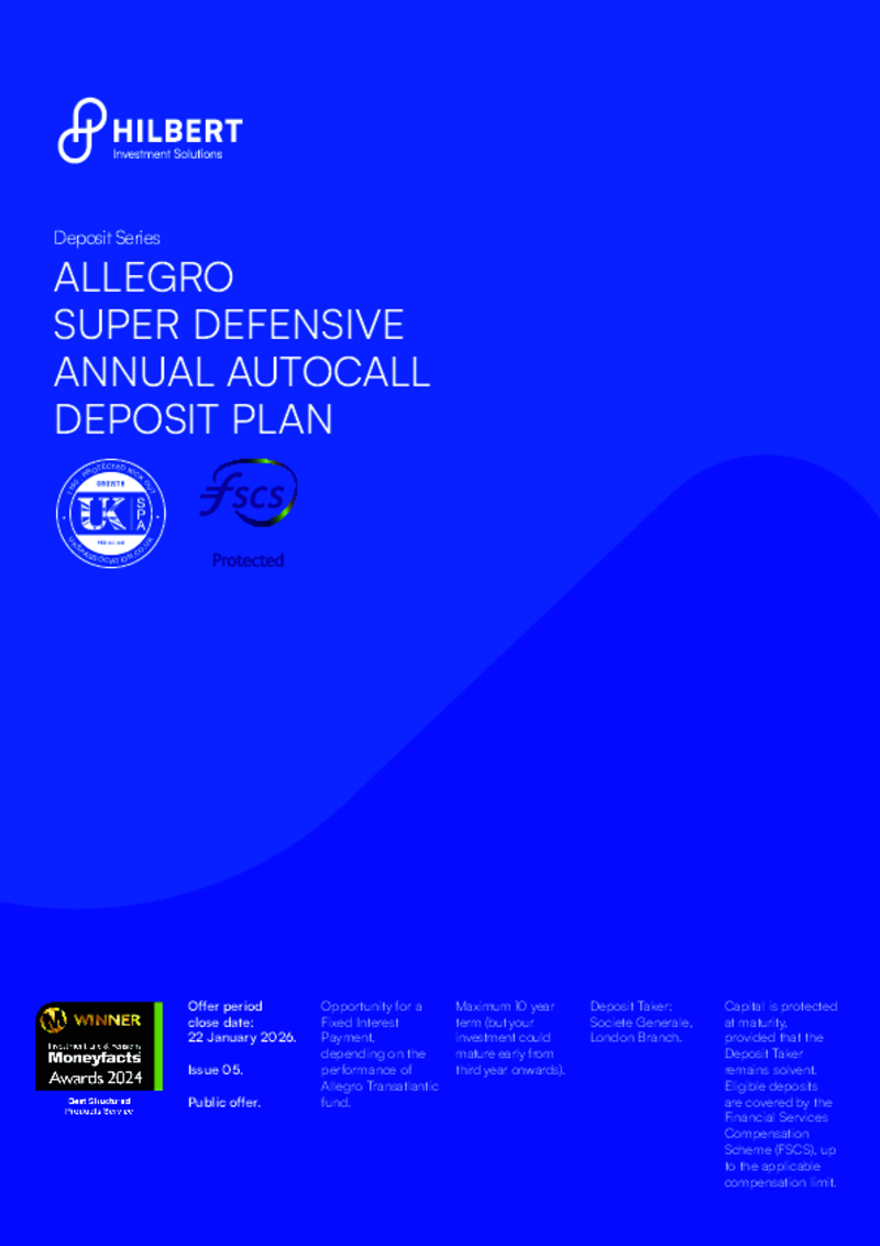 Hilbert Allegro Super Defensive Annual Autocall Deposit Plan - Issue 05 - January 2026