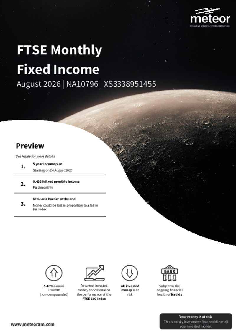 Meteor FTSE Monthly Fixed Income August 2026 - NA10796