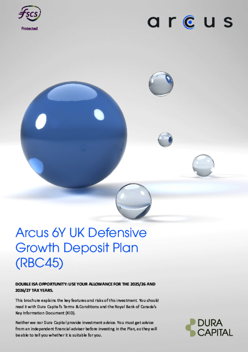 Arcus 6Y UK Defensive Growth Deposit Plan (RBC44)