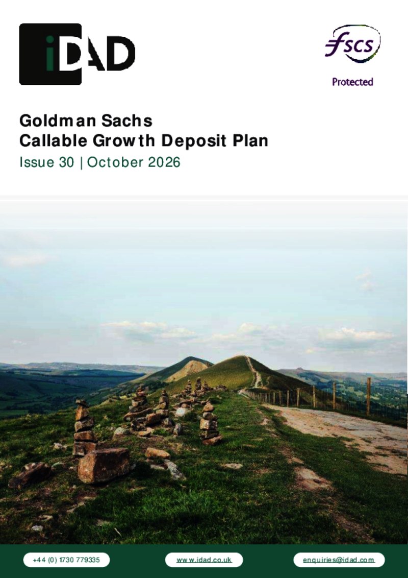 IDAD Goldman Sachs Callable Growth Deposit Plan Issue 30 - October 2026