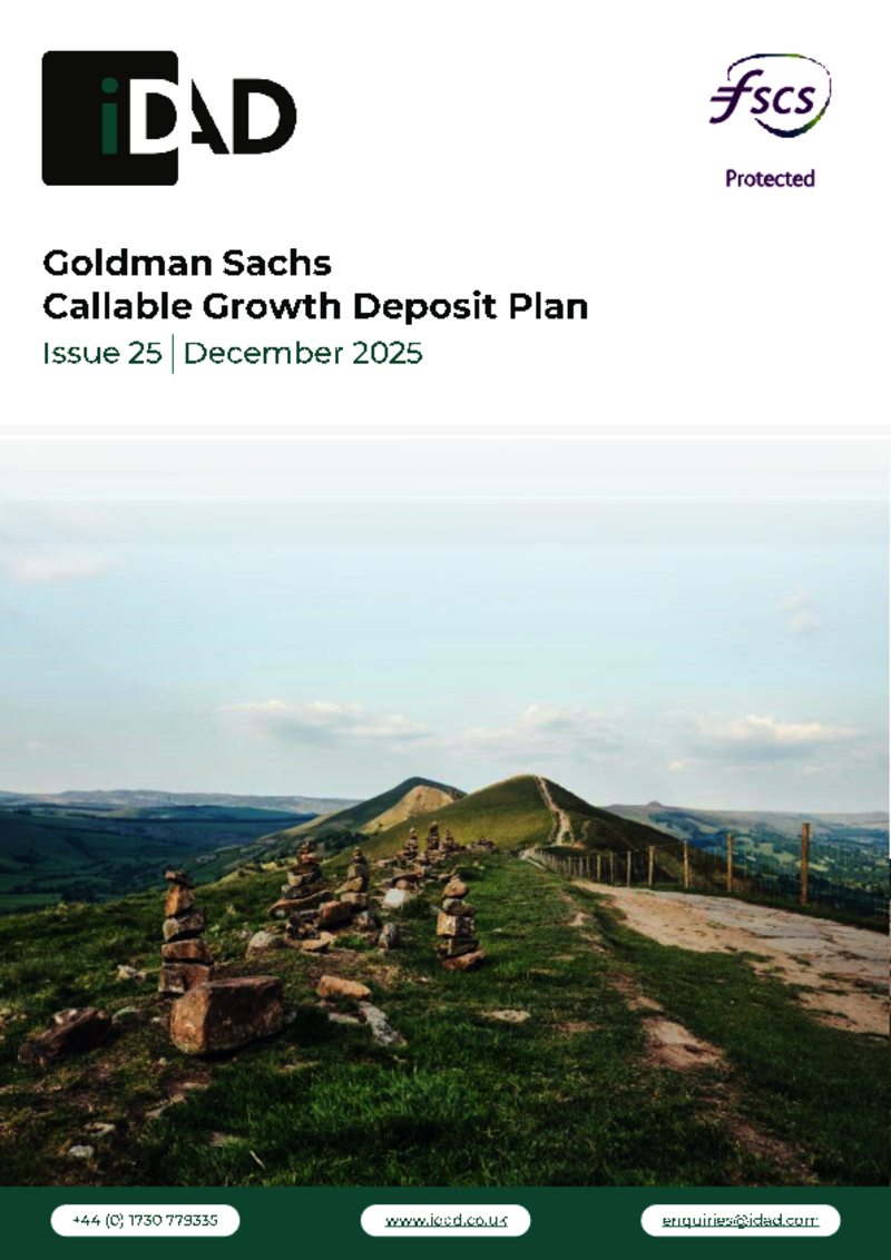 IDAD Goldman Sachs Callable Growth Deposit Plan Issue 25 - December 2025