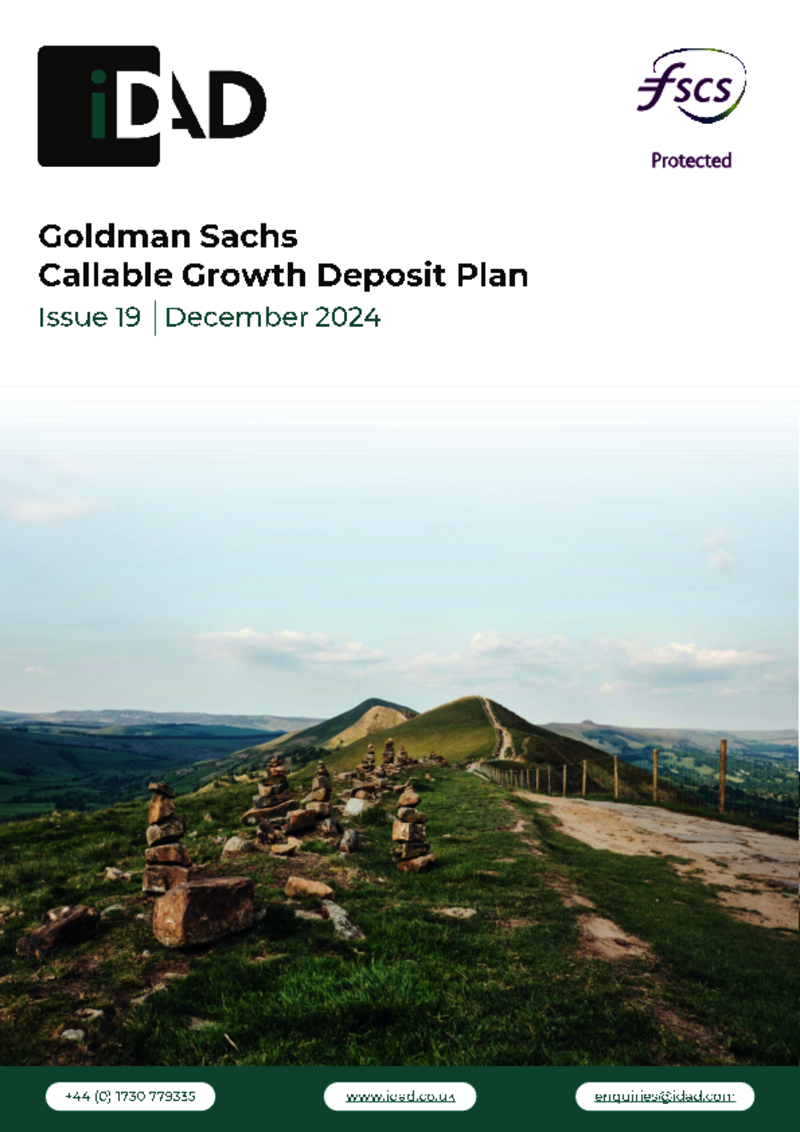 IDAD Goldman Sachs Callable Growth Deposit Plan Issue 19 - December 2024