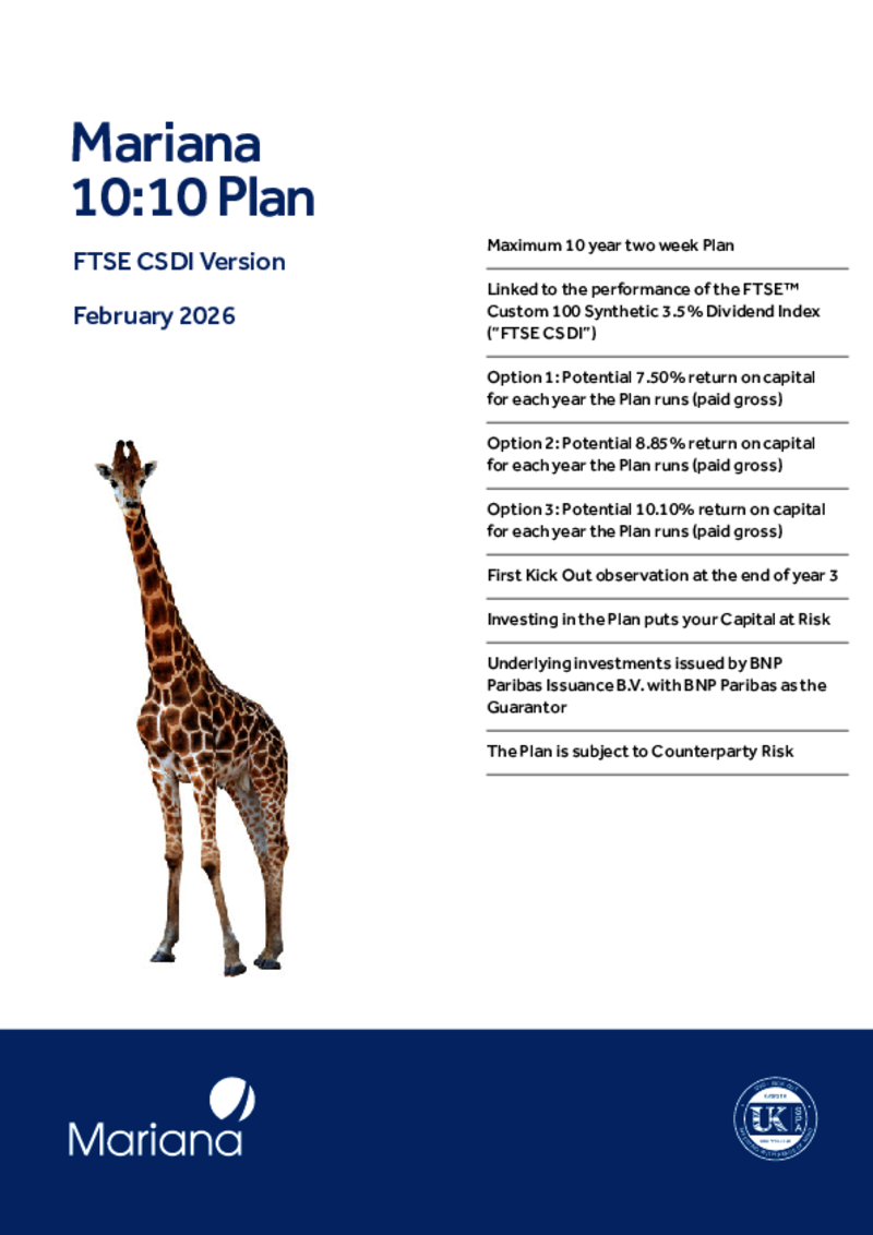 Mariana 10:10 Plan FTSE CSDI Version February 2026 (Option 3)   