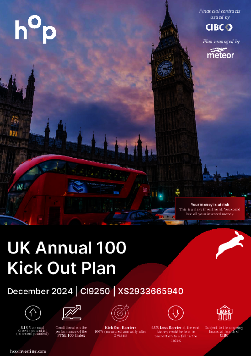 hop investing UK Annual 100 Kick Out Plan December 2024 - CI9250