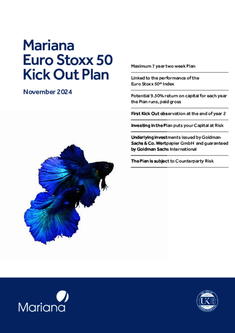 Mariana Euro Stoxx 50 Kick Out Plan - November 2024