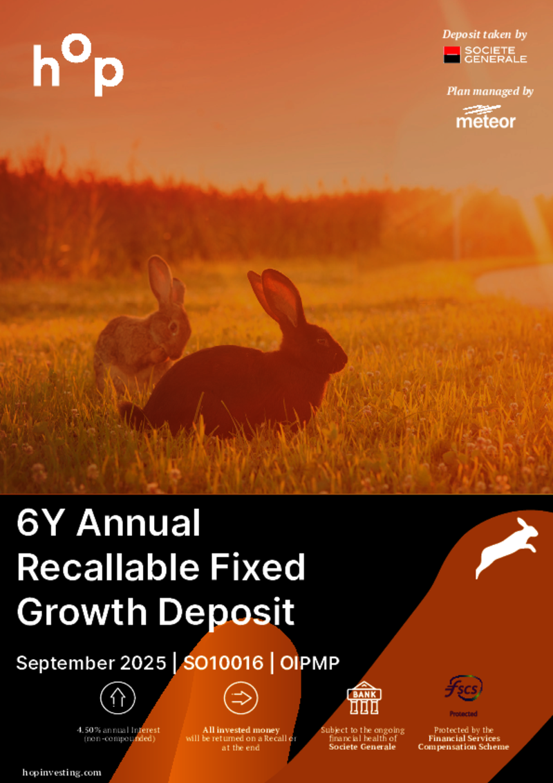 hop investing 6Y Annual Recallable Fixed Growth Deposit Plan July 2025 - SO9938