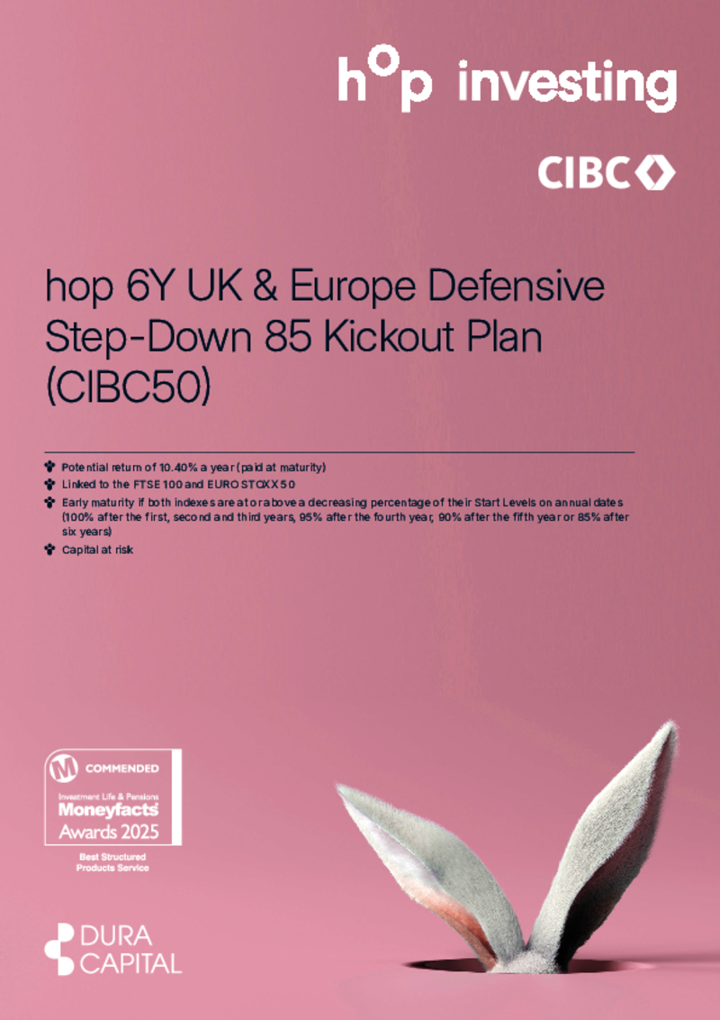 hop 6Y UK & Europe Defensive Step-Down 85 Kickout Plan (CIBC50)