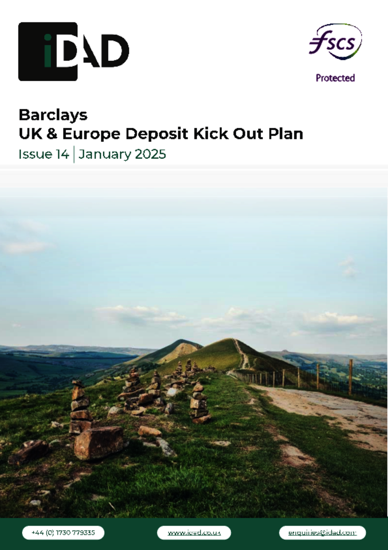 IDAD Barclays UK & Europe Deposit Kick Out Plan Issue 14 - January 2025