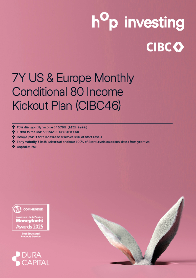 hop 7Y US & Europe Monthly Conditional Income 80 Kickout Plan (CIBC46)