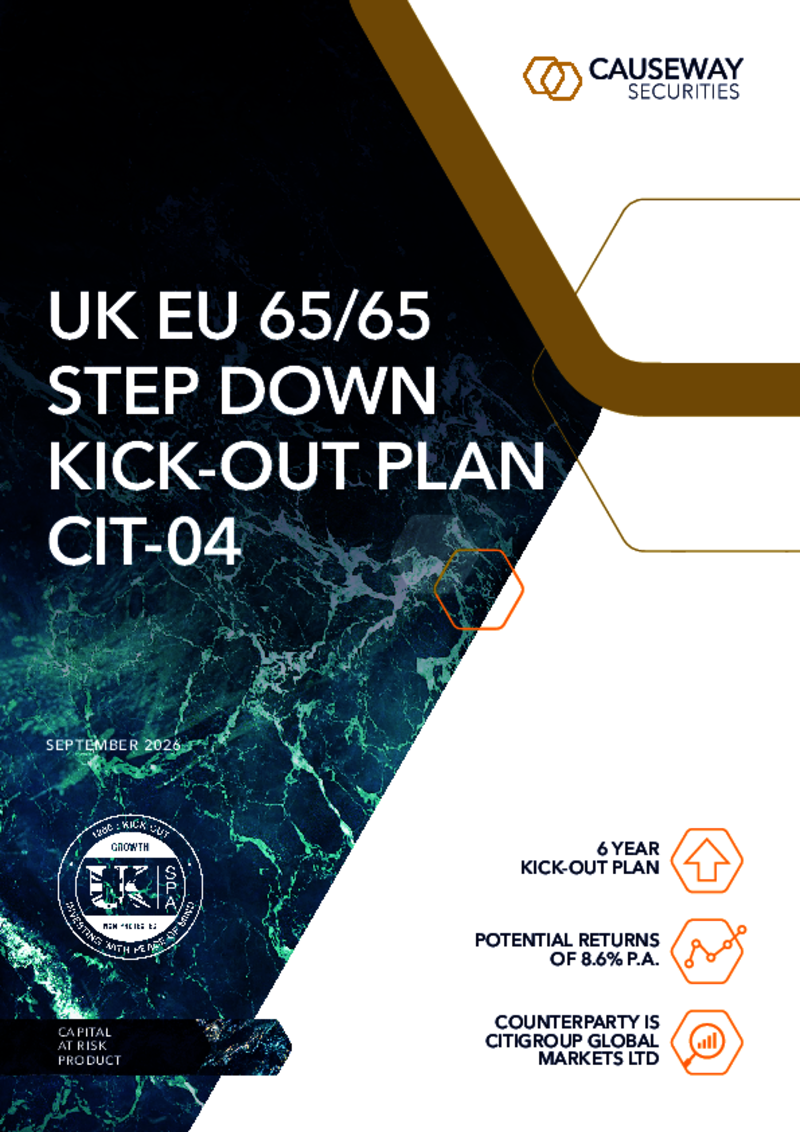 Causeway Securities UK/EU 65/65 Step Down Kick Out Plan CIT-04 September 2026
