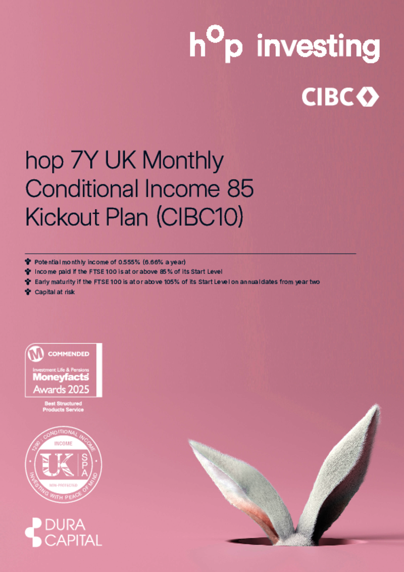 hop 7Y UK Monthly Conditional Income 85 Kickout Plan (CIBC10)