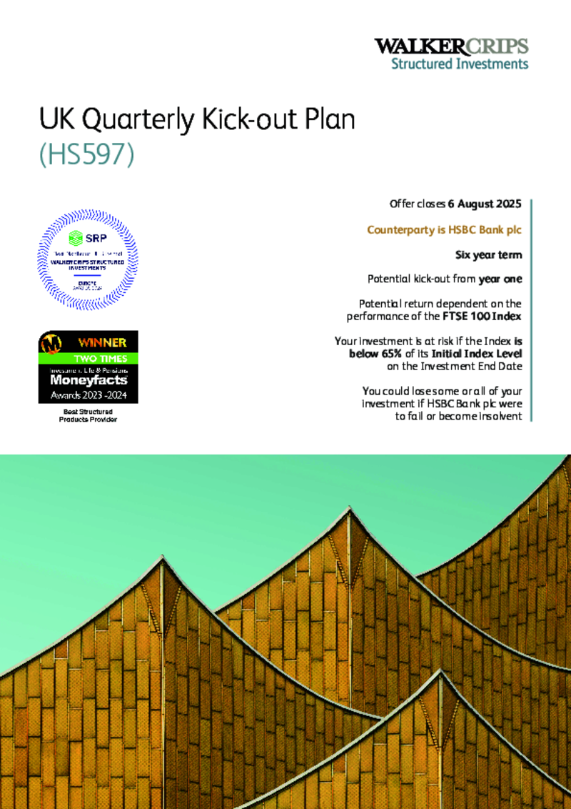 Walker Crips UK Quarterly Kick-out Plan (HS597)