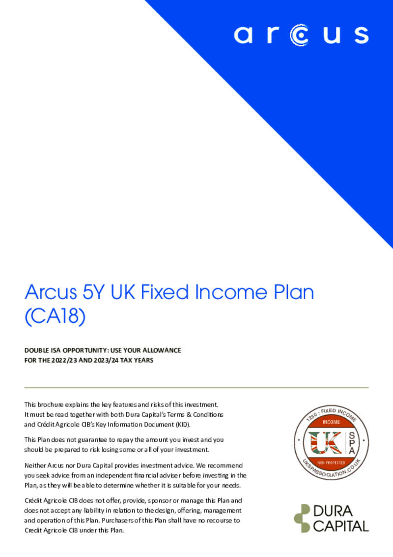 Arcus 5Y UK Fixed Income Plan (CA18)