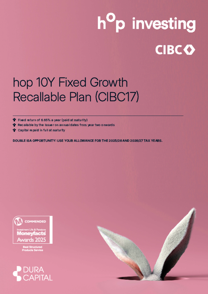hop 10Y Fixed Growth Recallable Plan (CIBC17)      