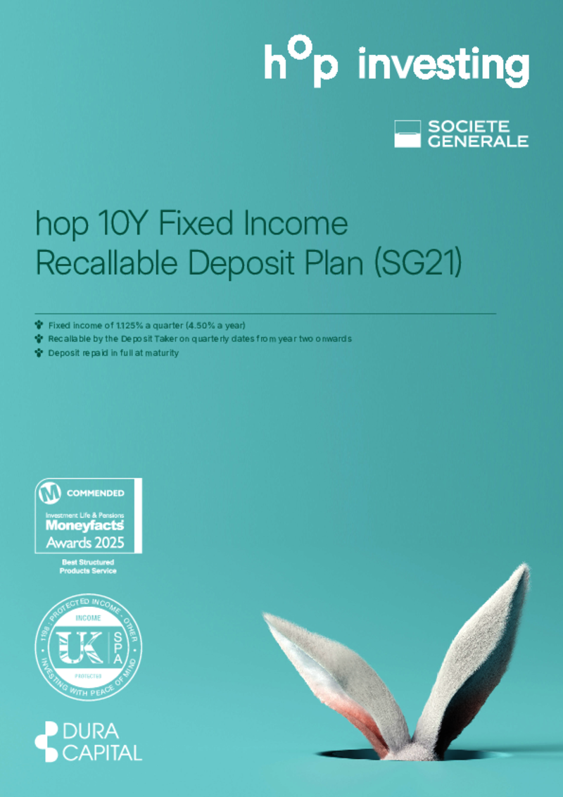 hop 10Y Fixed Income Recallable Deposit Plan (SG21)