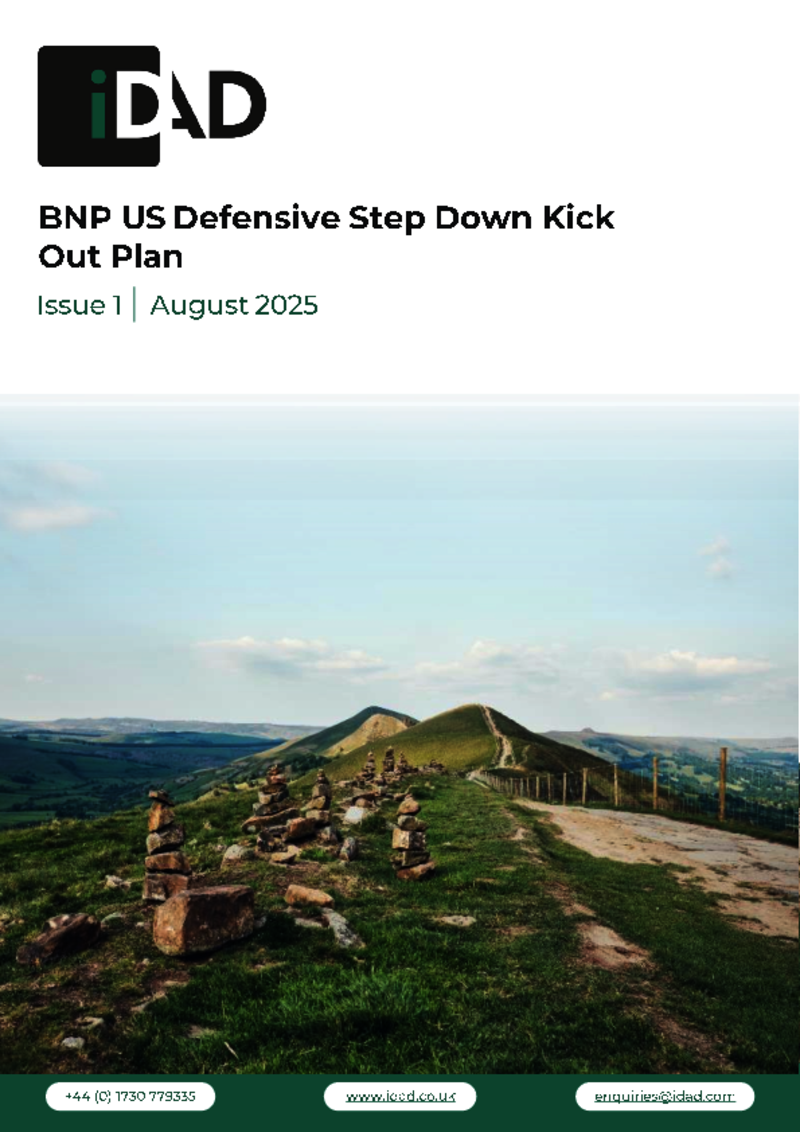 IDAD BNP US Defensive Step Down Kick Out Plan - Issue 1 - August 2025