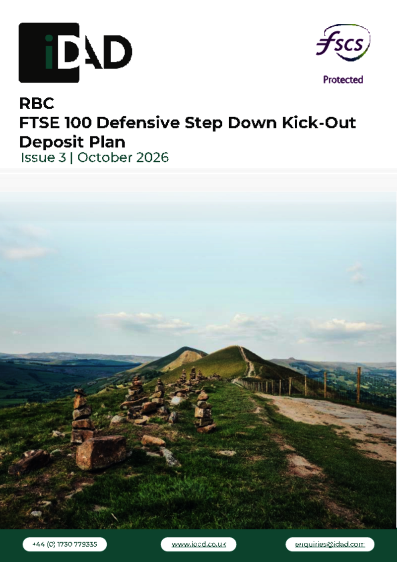 IDAD RBC FTSE 100 Defensive Step Down Kick-Out Deposit Plan Issue 3 - October 2026