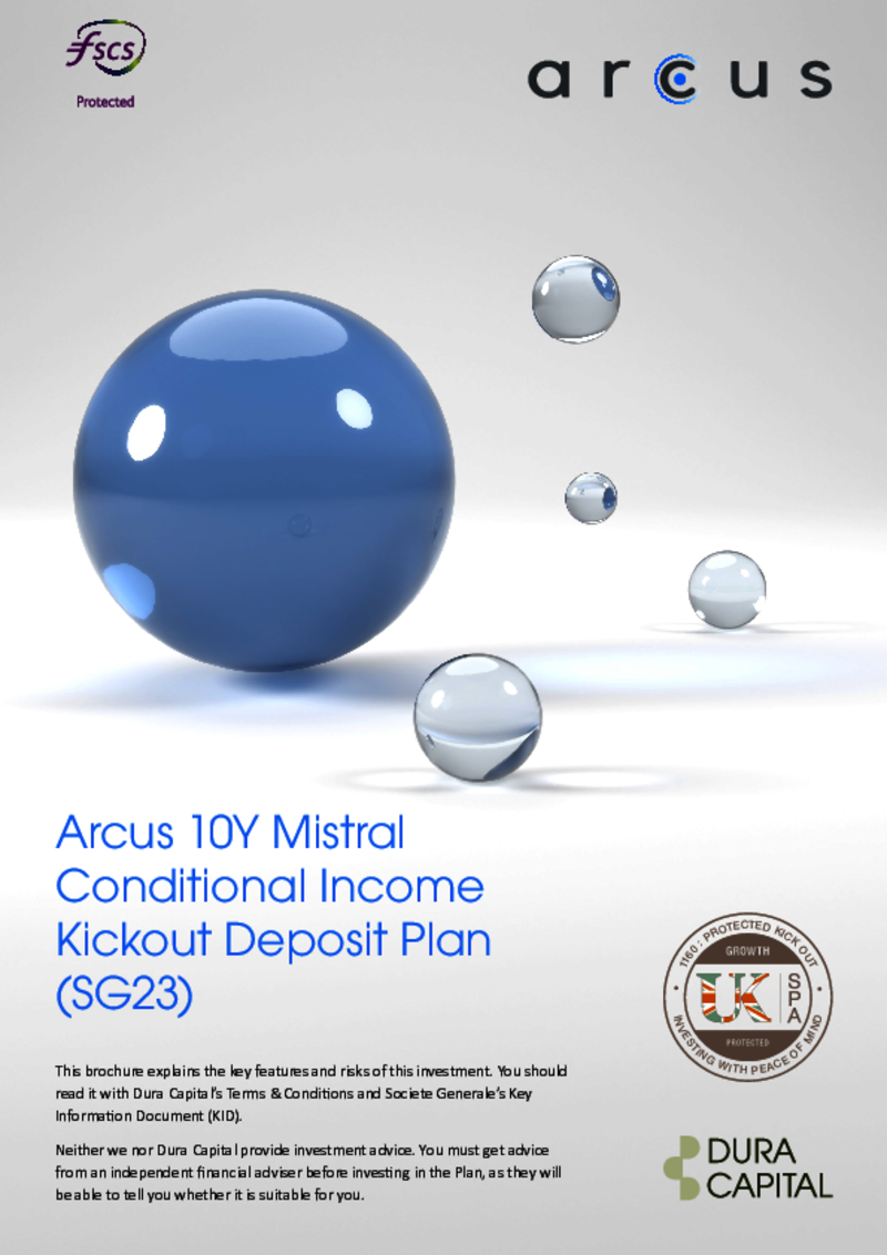 Arcus 10Y Mistral Conditional Income Kickout Deposit Plan (SG23) 