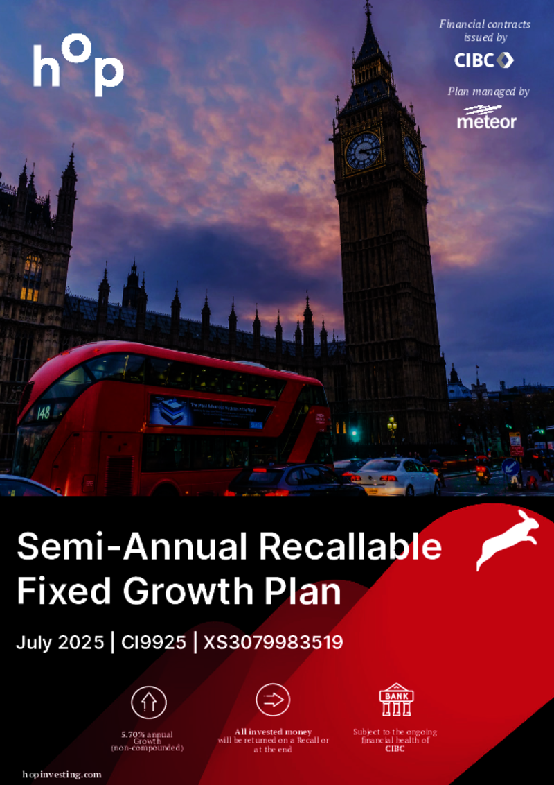 hop investing Semi-Annual Recallable Fixed Growth Plan July 2025 - CI9925